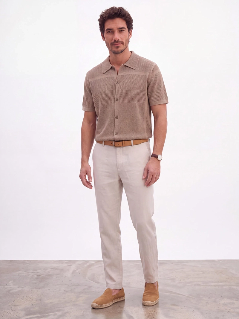 CAMISA HOMBRE SPAVALDI MANGA CORTA LISA - 5