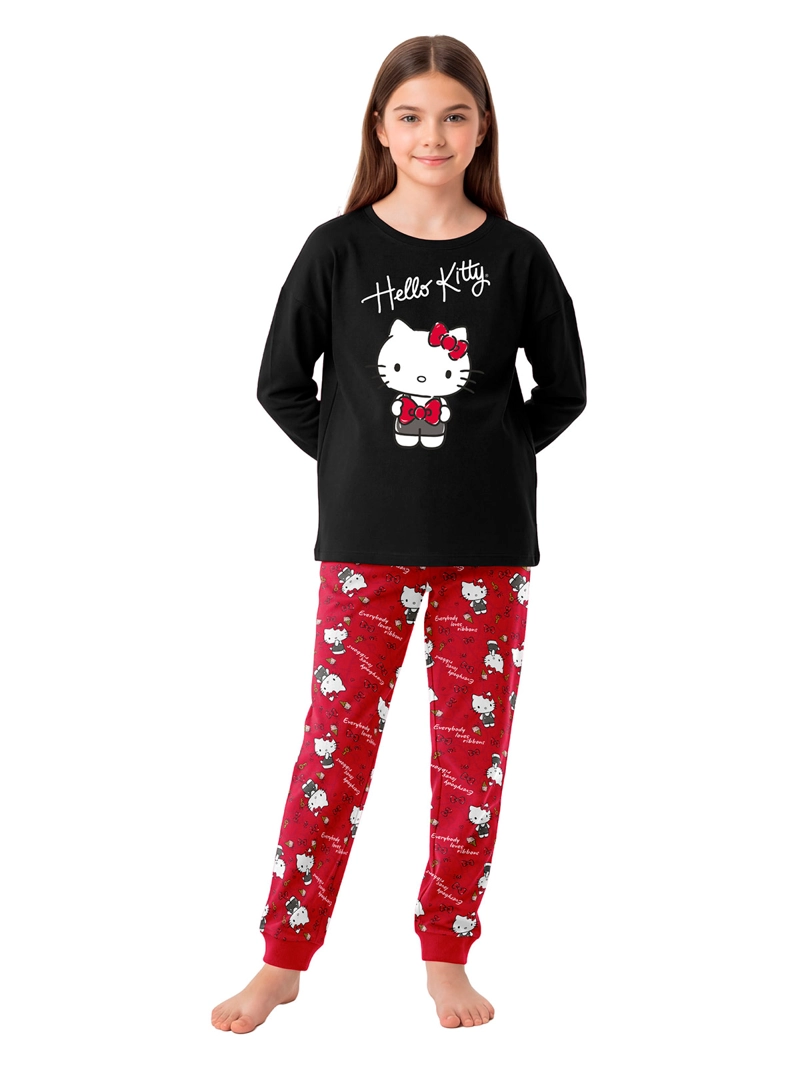 PIJAMA NIÑA TOP HELLO KITTY
