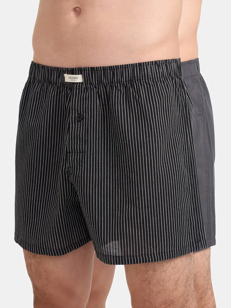 PACK X2 BÓXER HOMBRE PALMERS ALGODÓN HOLGADO - 1