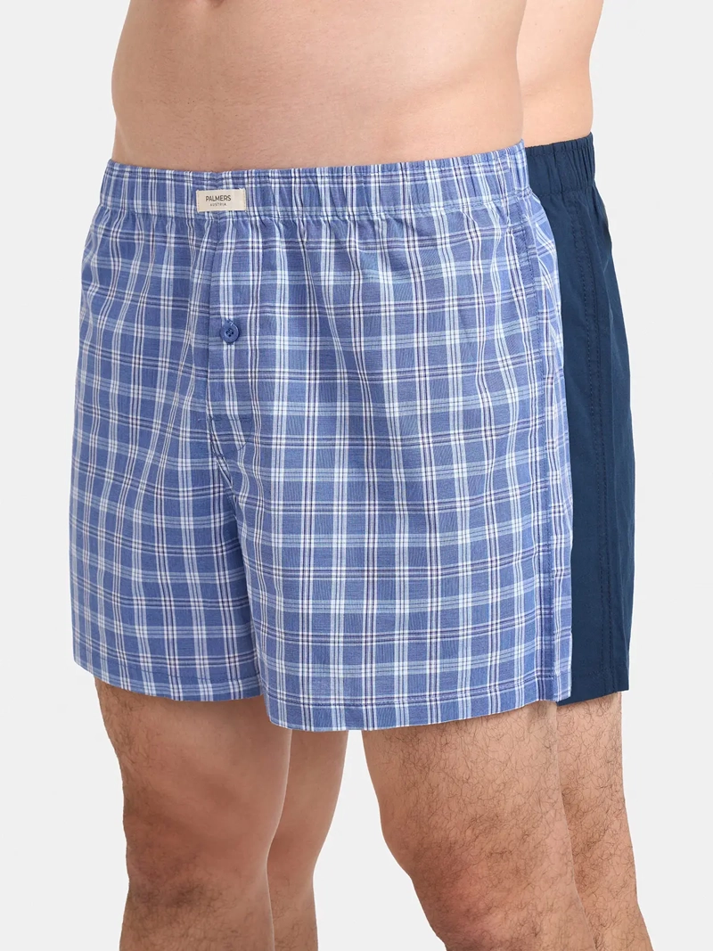 PACK X2 BÓXER HOMBRE PALMERS ALGODÓN HOLGADO - 1