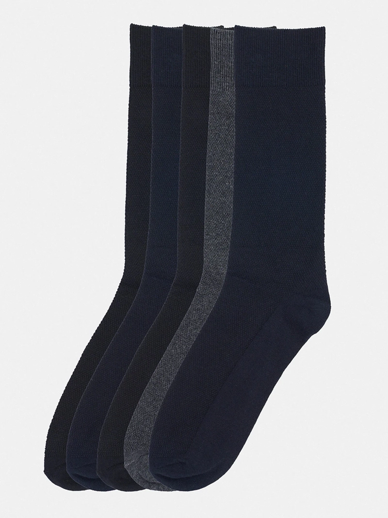 PACK X5 CALCETINES HOMBRE PALMERS ALGODÓN PIQUÉ - 1