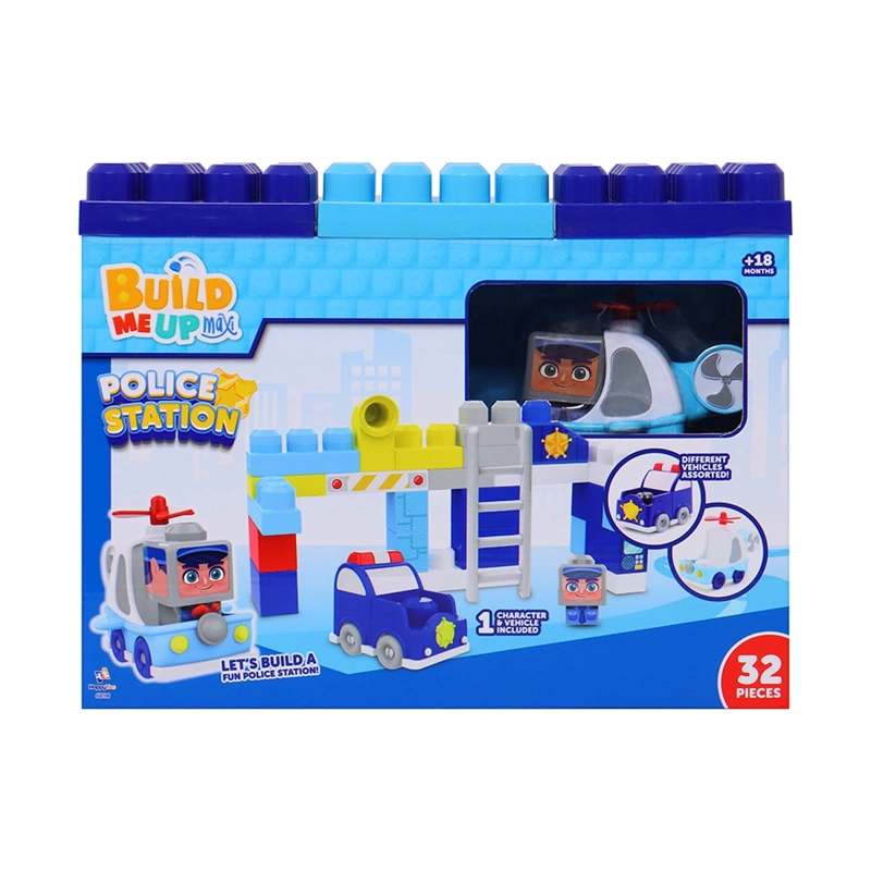 BLOQUES DE CONSTRUCCIÓN BUILD ME UP MAXI ESTACIÓN DE POLICIA 32 PIEZAS - 1