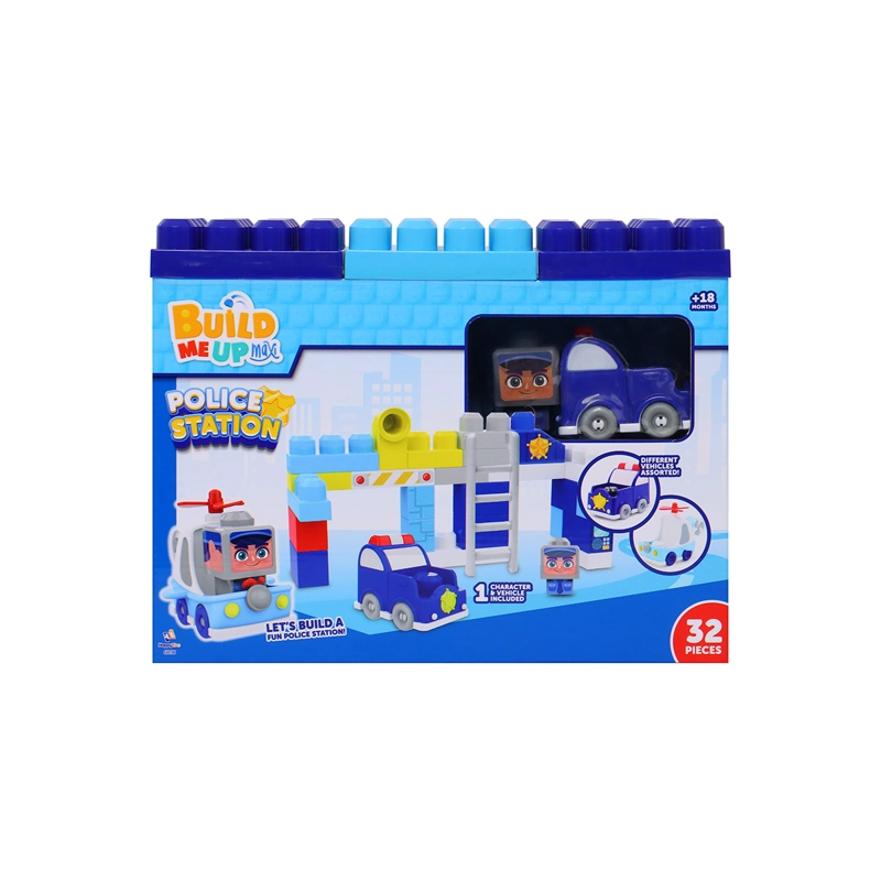 BLOQUES DE CONSTRUCCIÓN BUILD ME UP MAXI ESTACIÓN DE POLICIA 32 PIEZAS - 5