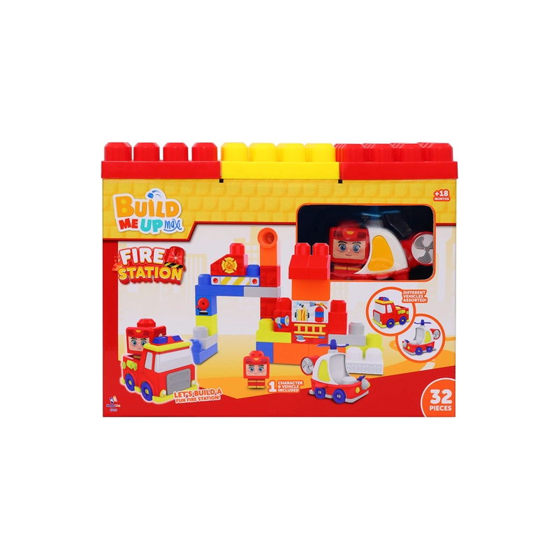 BLOQUES DE CONSTRUCCIÓN BUILD ME UP MAXI ESTACIÓN DE BOMBEROS 32 PIEZAS - 1