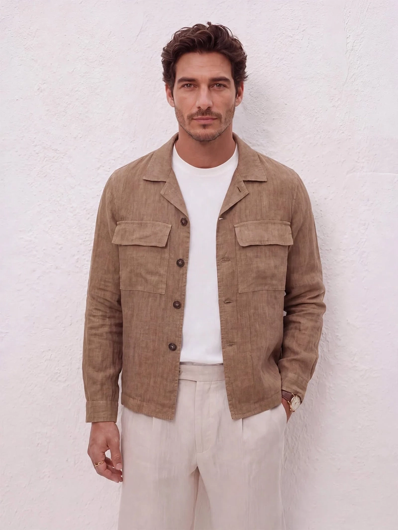 CHAQUETA HOMBRE SPAVALDI LINO - 1