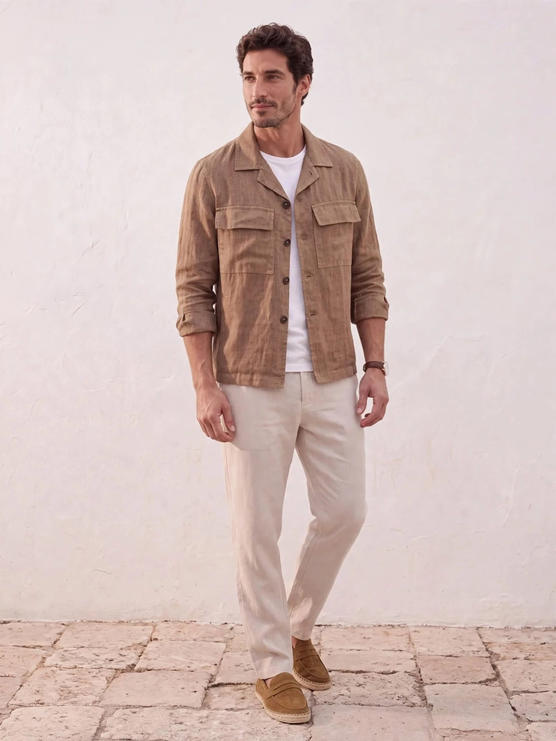CHAQUETA HOMBRE SPAVALDI LINO  - 4