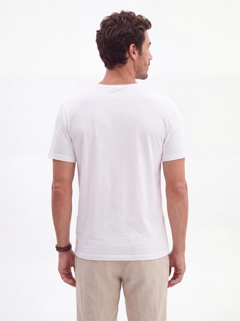 POLERA HOMBRE SPAVALDI ALGODÓN CUELLO REDONDO MANGA CORTA - 2