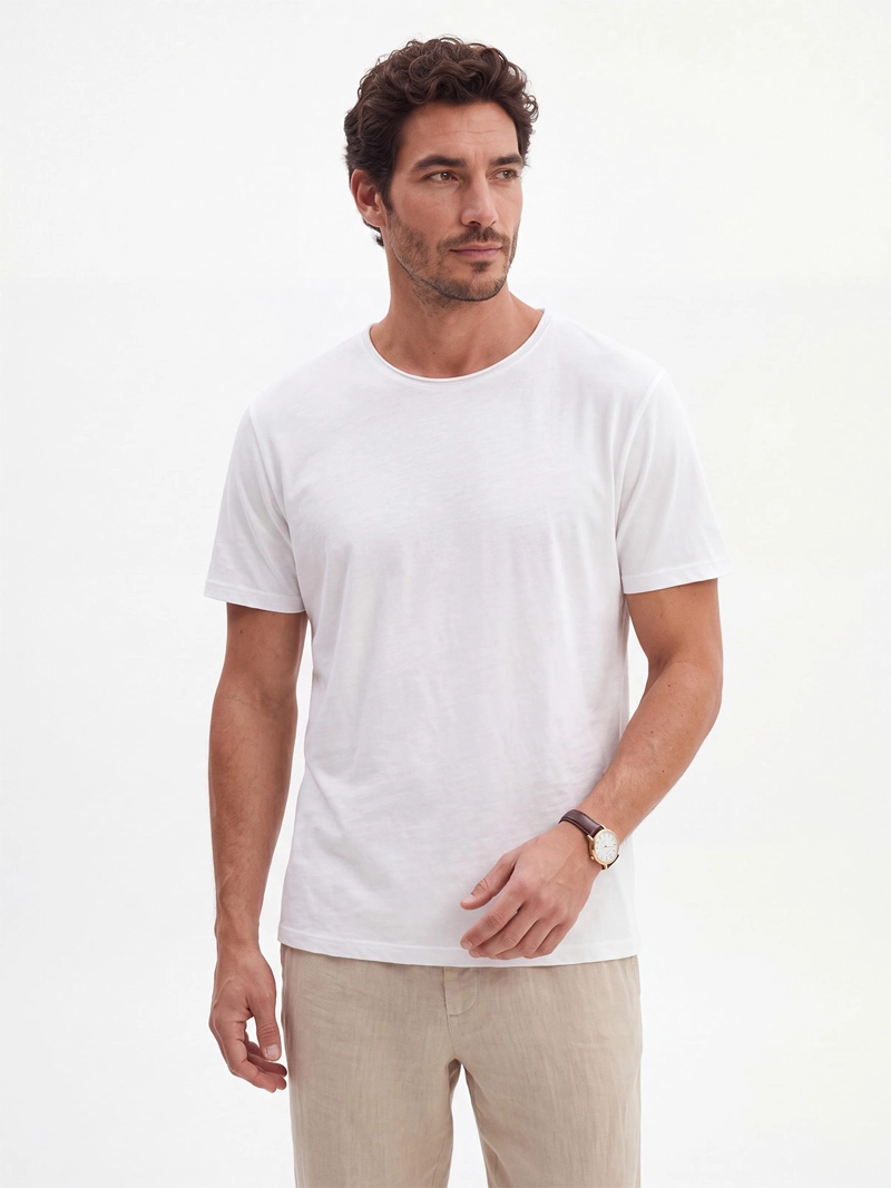 POLERA HOMBRE SPAVALDI ALGODÓN CUELLO REDONDO - 1