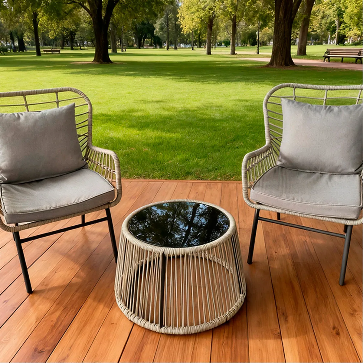 SET DE TERRAZA IDETEX AMALFI 3 PZS - 1
