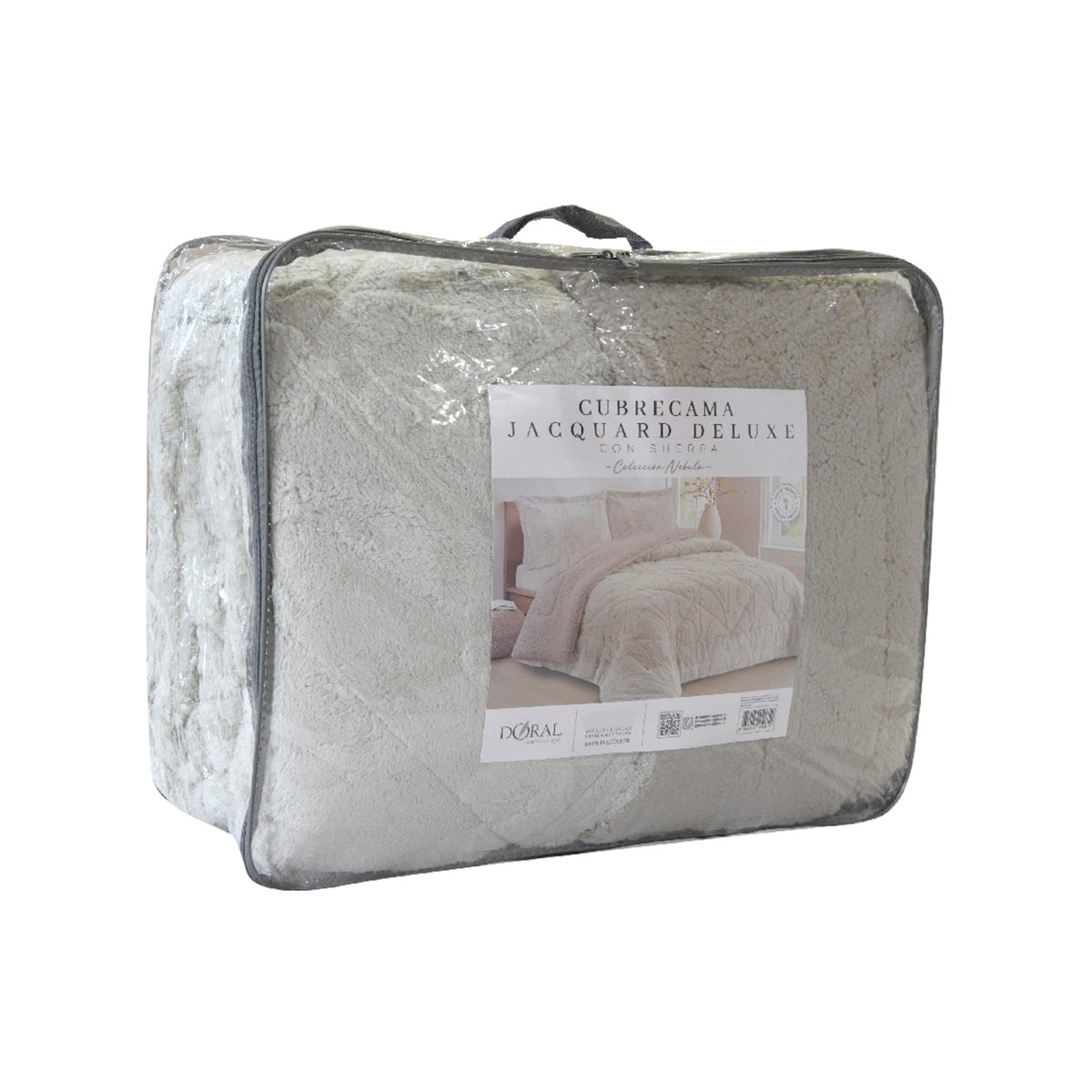 CUBRECAMA DORAL JACQUARD SHERP 2 P BEIGE - 4