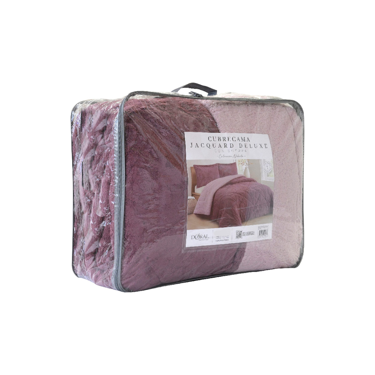 CUBRECAMA DORAL JACQUARD SHERP 2 P MORADO - 4