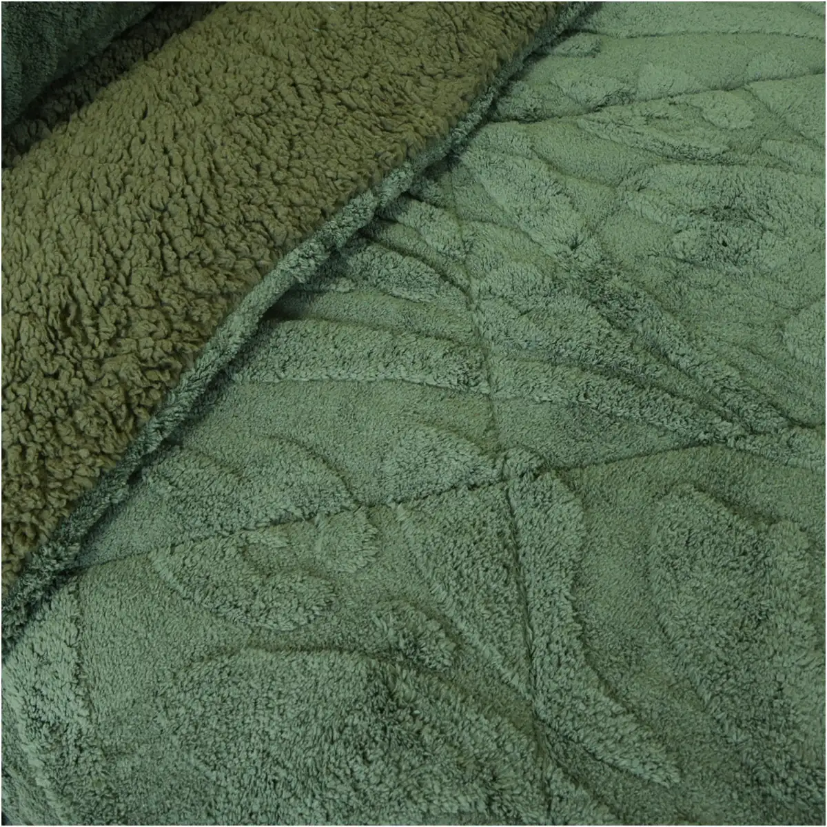 CUBRECAMA DORAL JACQUARD SHERP 2 P VERDE - 3
