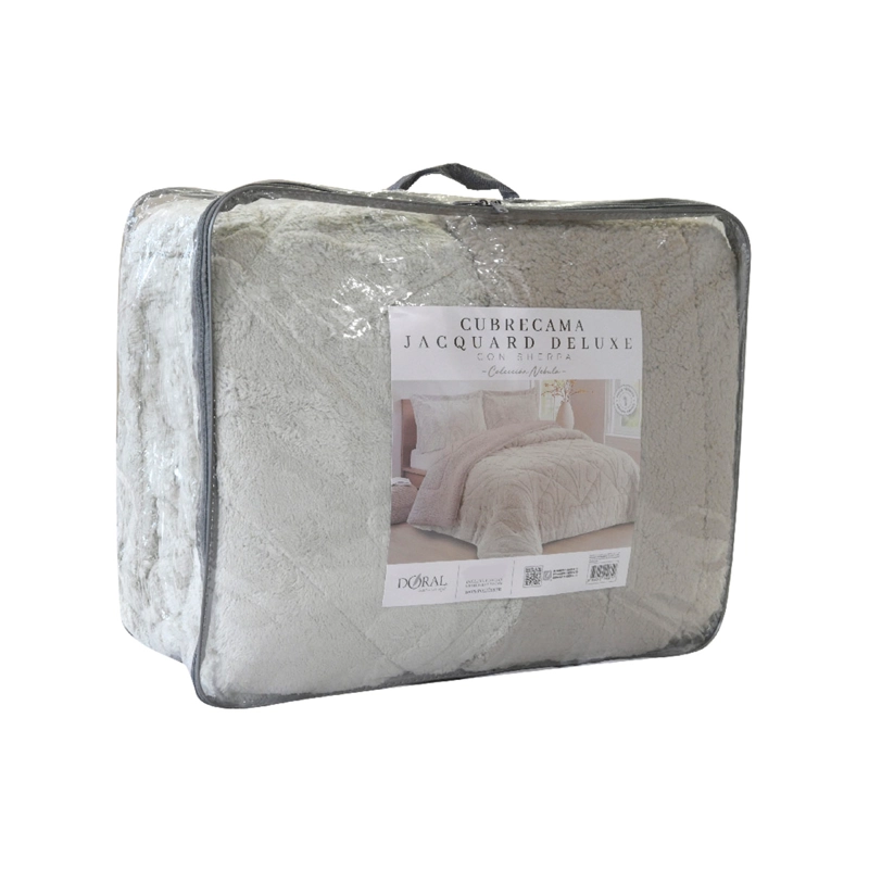 CUBRECAMA DORAL JACQUARD SHERP 2.5 P BEIGE - 4