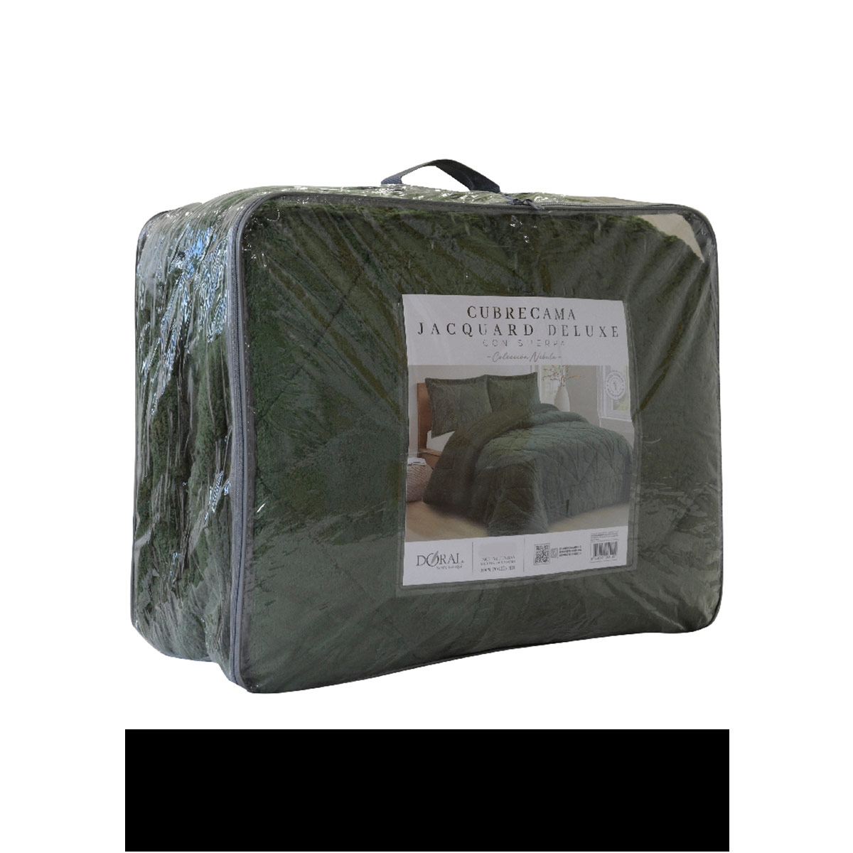 CUBRECAMA DORAL JACQUARD SHERP 3 P VERDE - 4