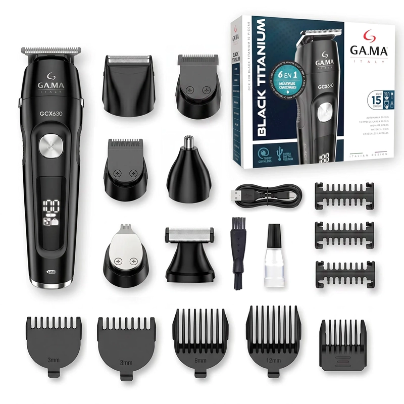 MÁQUINA CORTA PELO GAMA GCX-630 BLACK TITANIUM - 4
