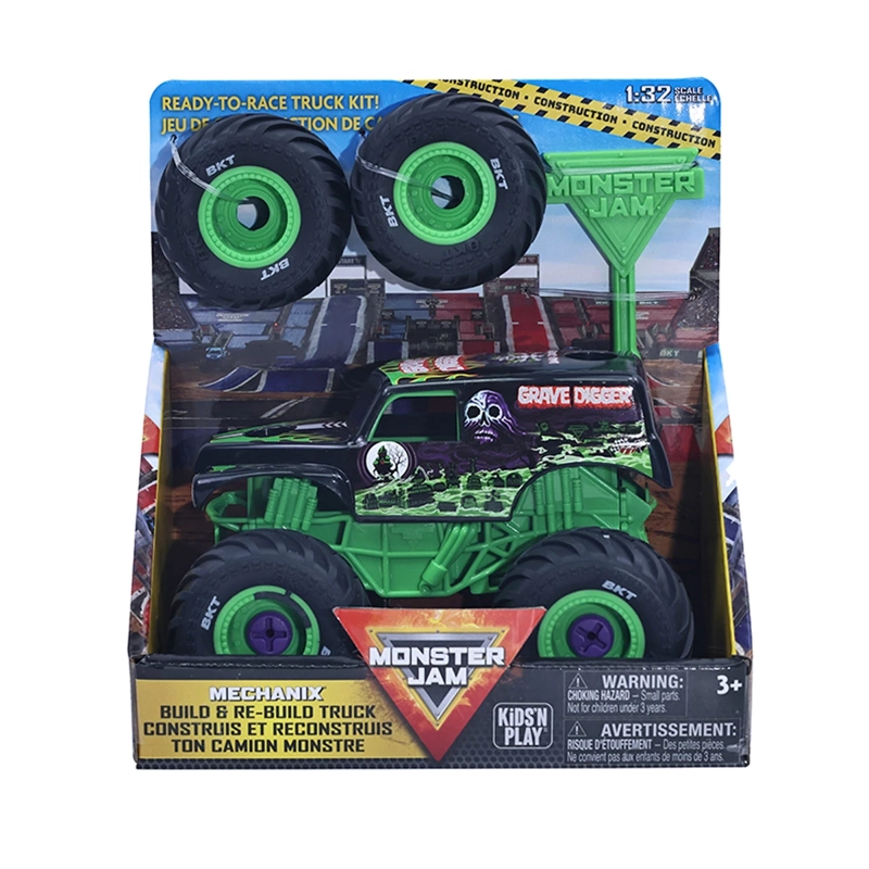 AUTO DE JUGUETE MONSTER JAM GRAVE DIGGER MECHANIX 1:32 - 3