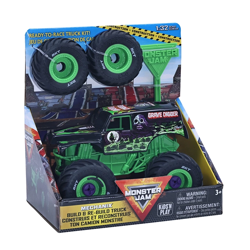 AUTO DE JUGUETE MONSTER JAM GRAVE DIGGER MECHANIX 1:32 - 4
