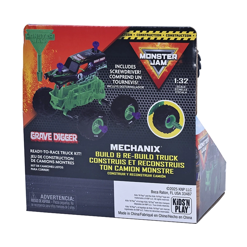 AUTO DE JUGUETE MONSTER JAM GRAVE DIGGER MECHANIX 1:32 - 5