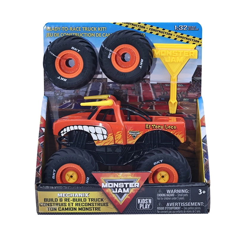 AUTO DE JUGUETE MONSTER JAM EL TORO LOCO MECHANIX 1:32 - 4