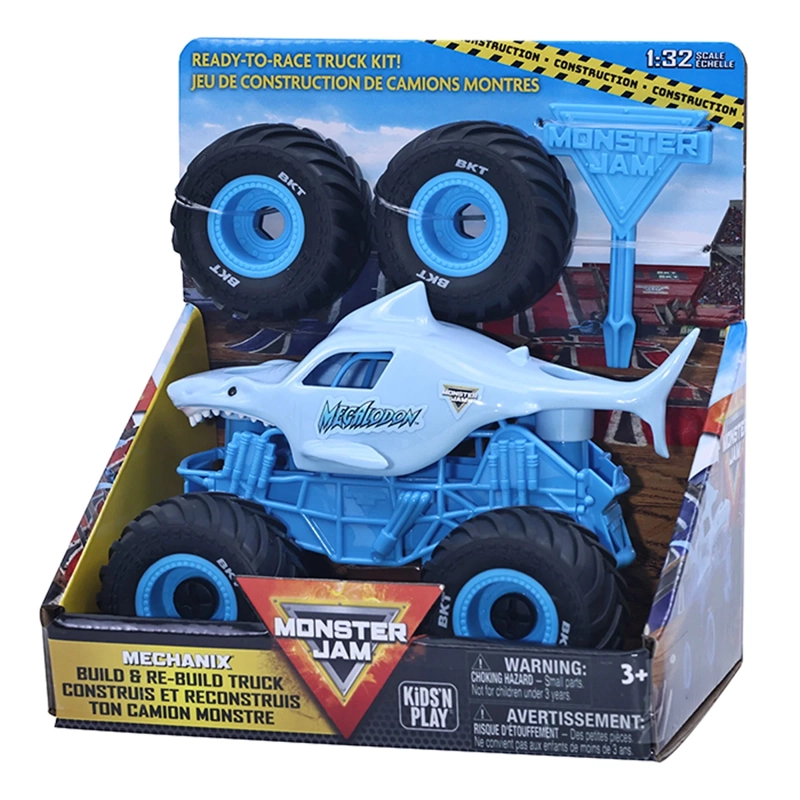 AUTO DE JUGUETE MONSTER JAM MEGALODON MECHANIX 1:32 - 3