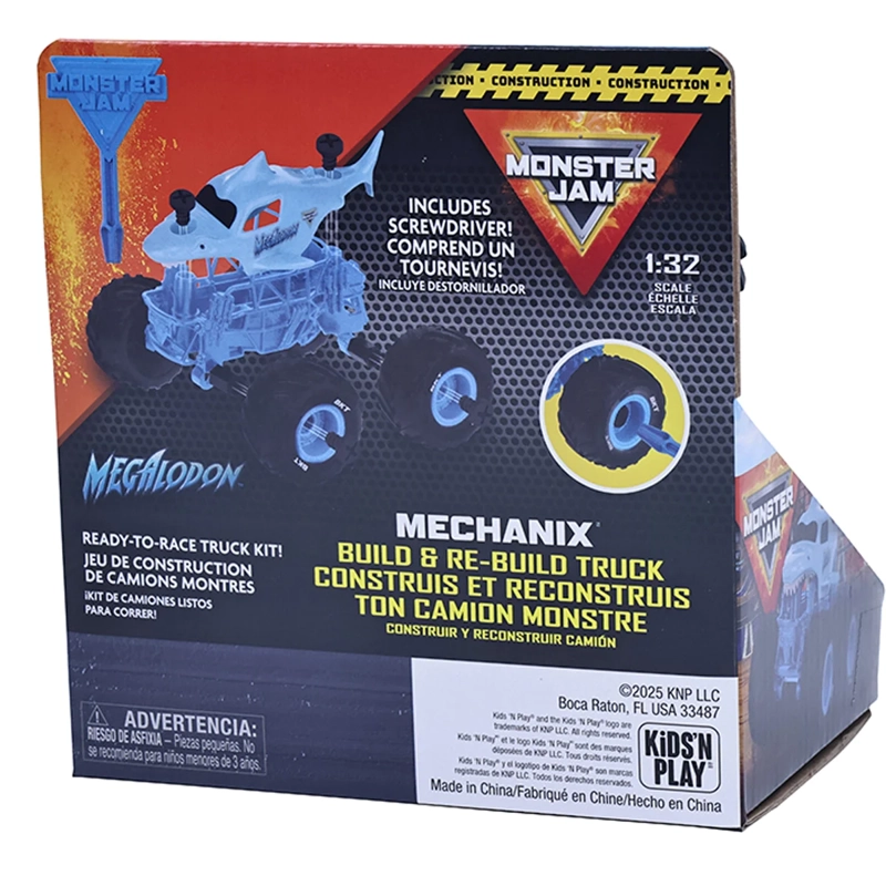 AUTO DE JUGUETE MONSTER JAM MEGALODON MECHANIX 1:32 - 5