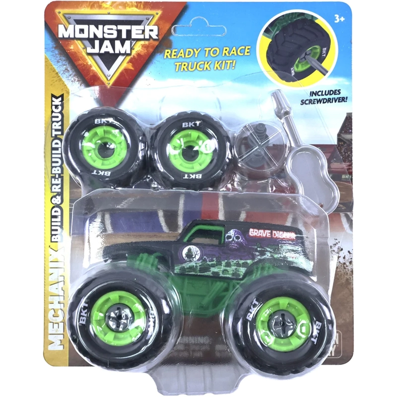AUTO DE JUGUETE MONSTER JAM GRAVE DIGGER MECHANIX 1:43 - 3