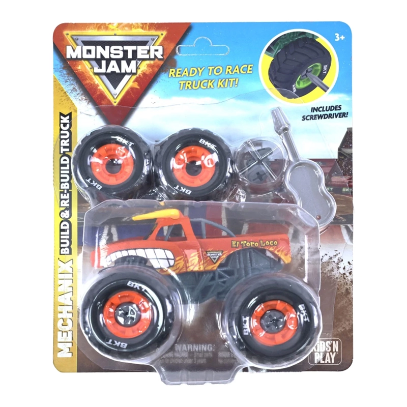 AUTO DE JUGUETE MONSTER JAM EL TORO LOCO MECHANIX 1:43 - 3