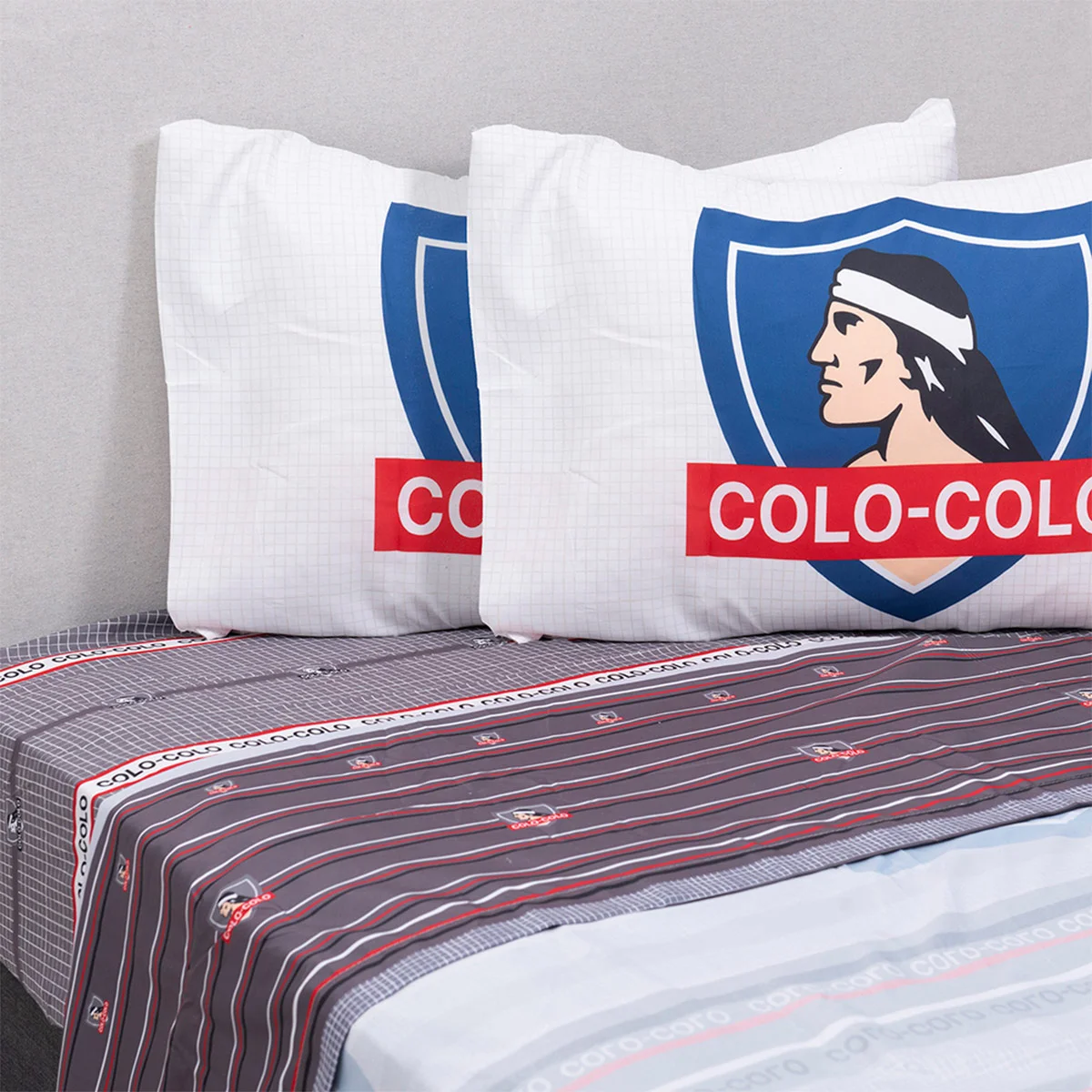 JUEGO DE SÁBANAS COLO-COLO VENCEDOR 2 PLAZAS - 1