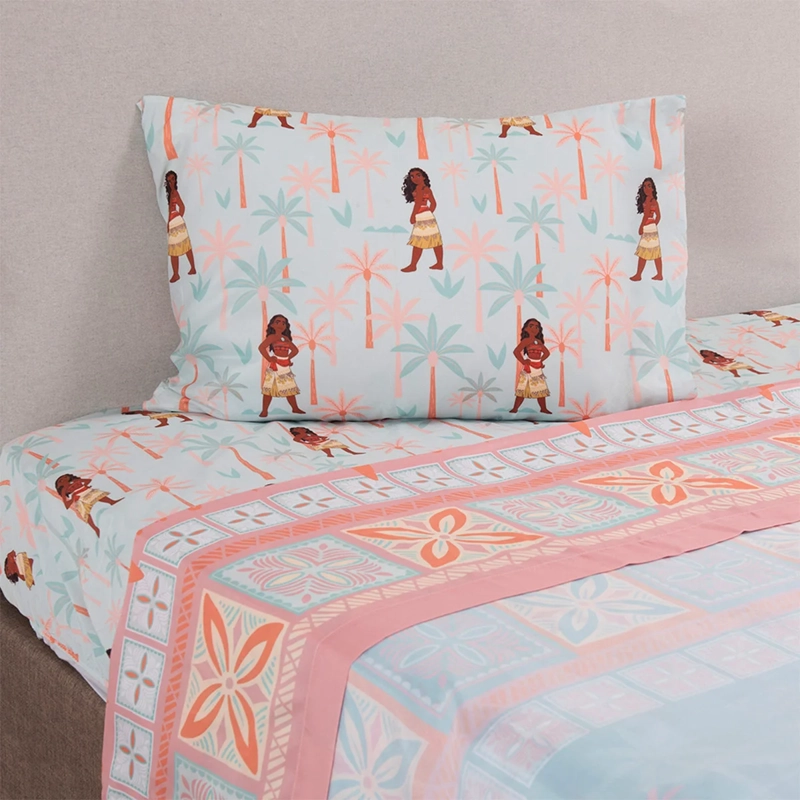 JUEGO DE SÁBANAS DISNEY MOANA PALMERA 1.5 PLAZAS - 1