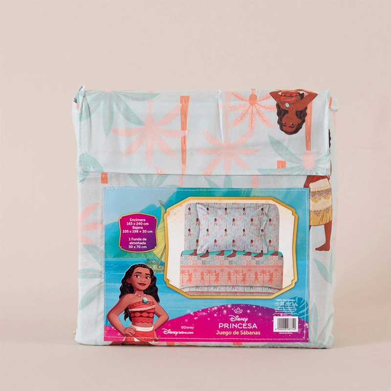 JUEGO DE SÁBANAS DISNEY MOANA PALMERA 1.5 PLAZAS - 3
