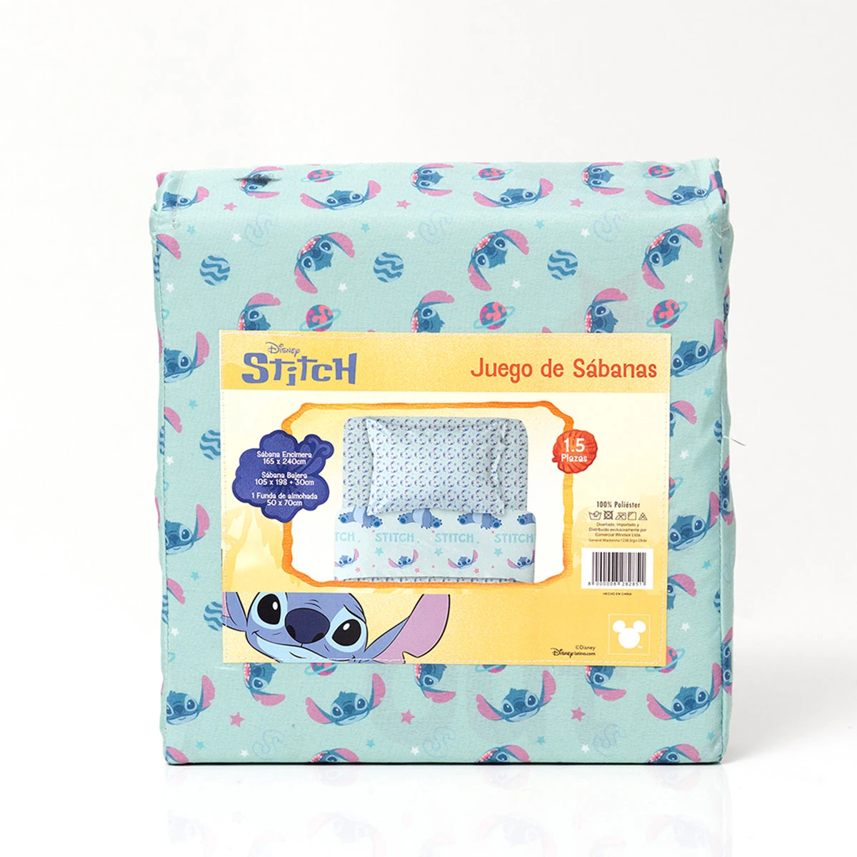 JUEGO DE SÁBANAS DISNEY STITCH PLANETA 1.5 PLAZAS - 3