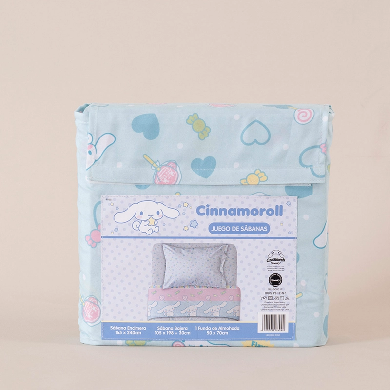JUEGO DE SÁBANAS SANRIO CINNAMOROLL 1.5 PLAZAS - 3