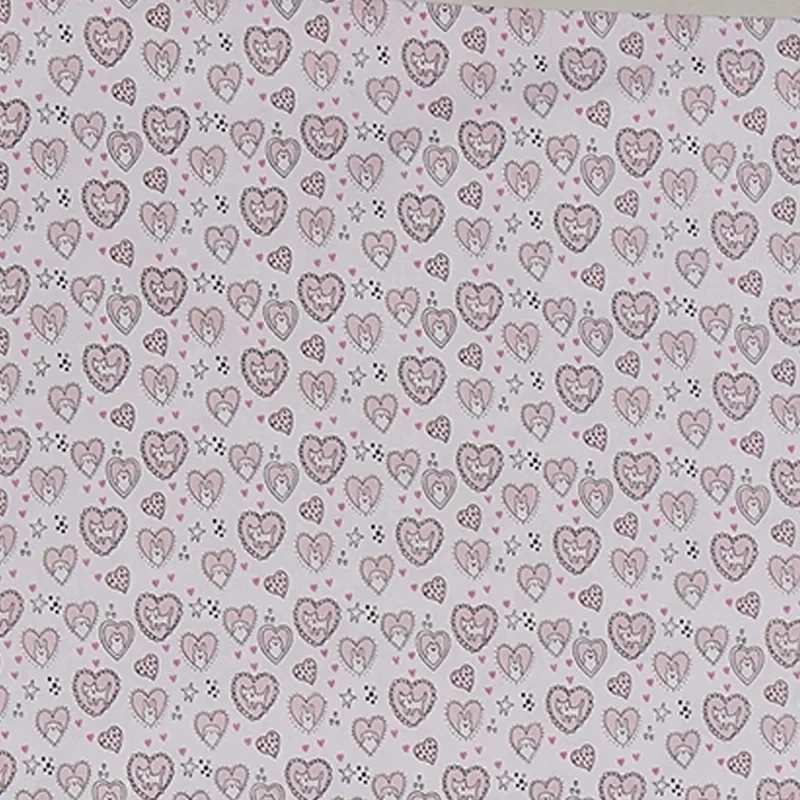 JUEGO DE SÁBANAS RIPLEY HOME ESTAMPADA 1.5 PLAZAS ANIMALES CORAZONES PINK  - 5