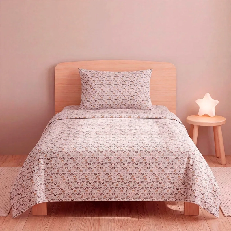 JUEGO DE SÁBANAS RIPLEY HOME ESTAMPADA 1.5 PLAZAS PERRITO DALMATA - 1