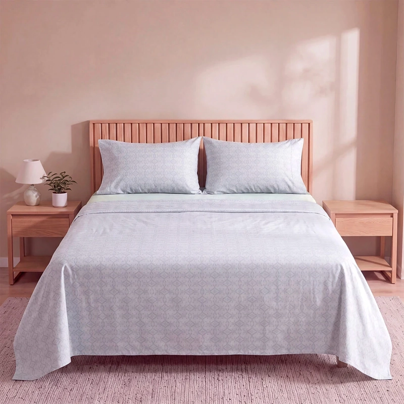 JUEGO DE SÁBANAS RIPLEY HOME ESTAMPADA 180 HILOS KING BOTÁNICA ORNAMENTAL