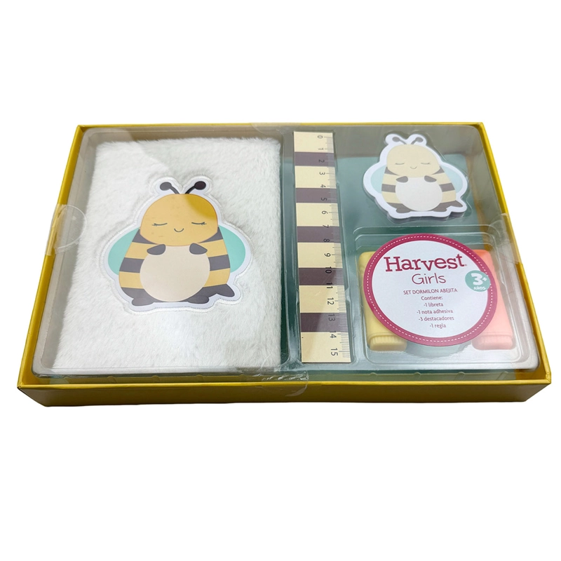 SET HARVEST DORMILON ABEJITA CUADERNO Y DESTACADOR - 3