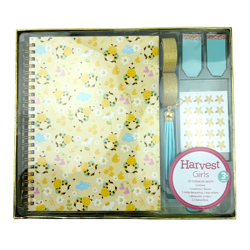 SET HARVEST DORMILON ABEJITAS CUADERNO Y ACCESORIOS - 2