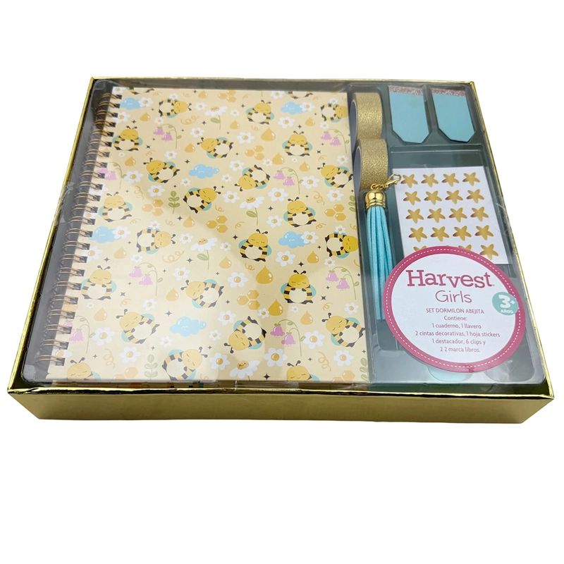SET HARVEST DORMILON ABEJITAS CUADERNO Y ACCESORIOS - 3