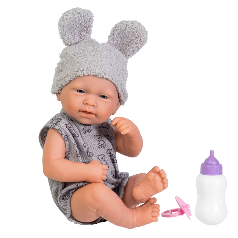 MUÑECA LOKO TOYS BIBERÓN Y CHUPETE 35 CM - 1