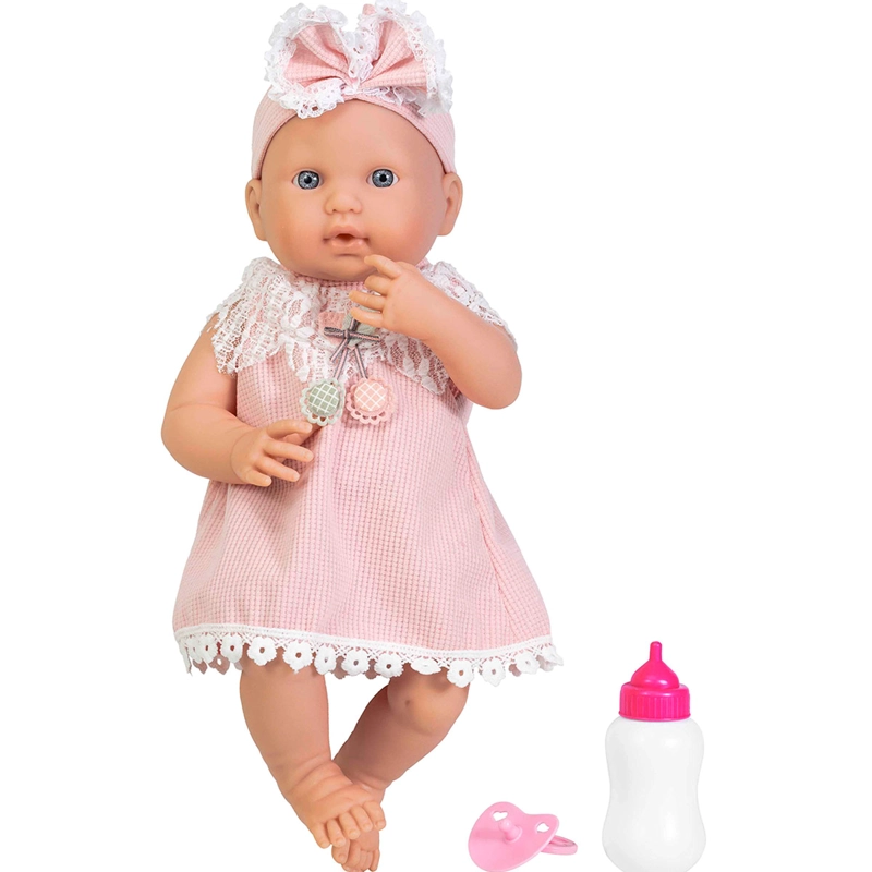 MUÑECA LOKO TOYS BIBERÓN Y CHUPETE 40 CM - 1