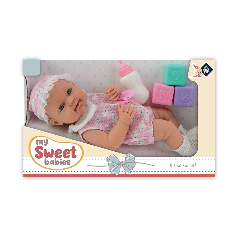 MUÑECA LOKO TOYS DADOS CHUPETE Y BIBERÓN 40 CM - 2