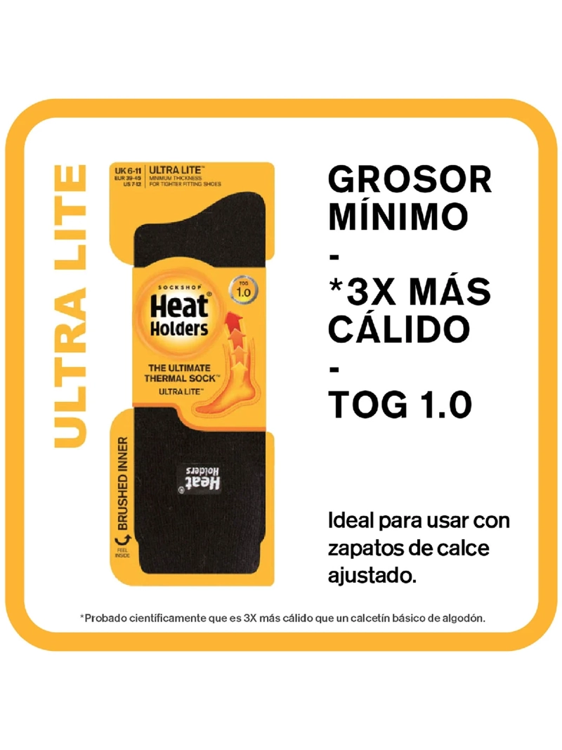 CALCETÍN HEAT HOLDERS SNOWFLAKE NEGRO - 3