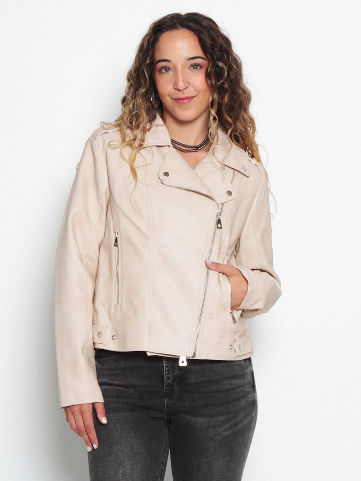 CHAQUETA MUJER WADOS MANGA LARGA ECOCUERO - 2