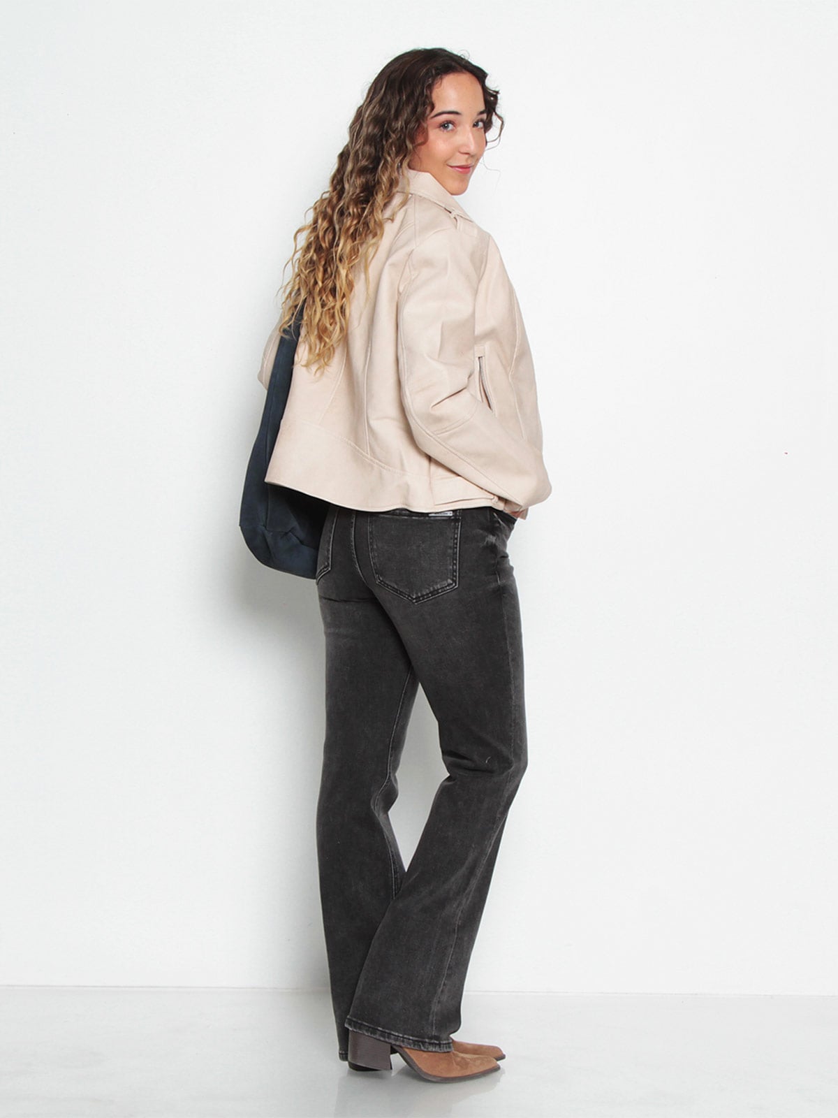 CHAQUETA MUJER WADOS MANGA LARGA ECOCUERO - 3