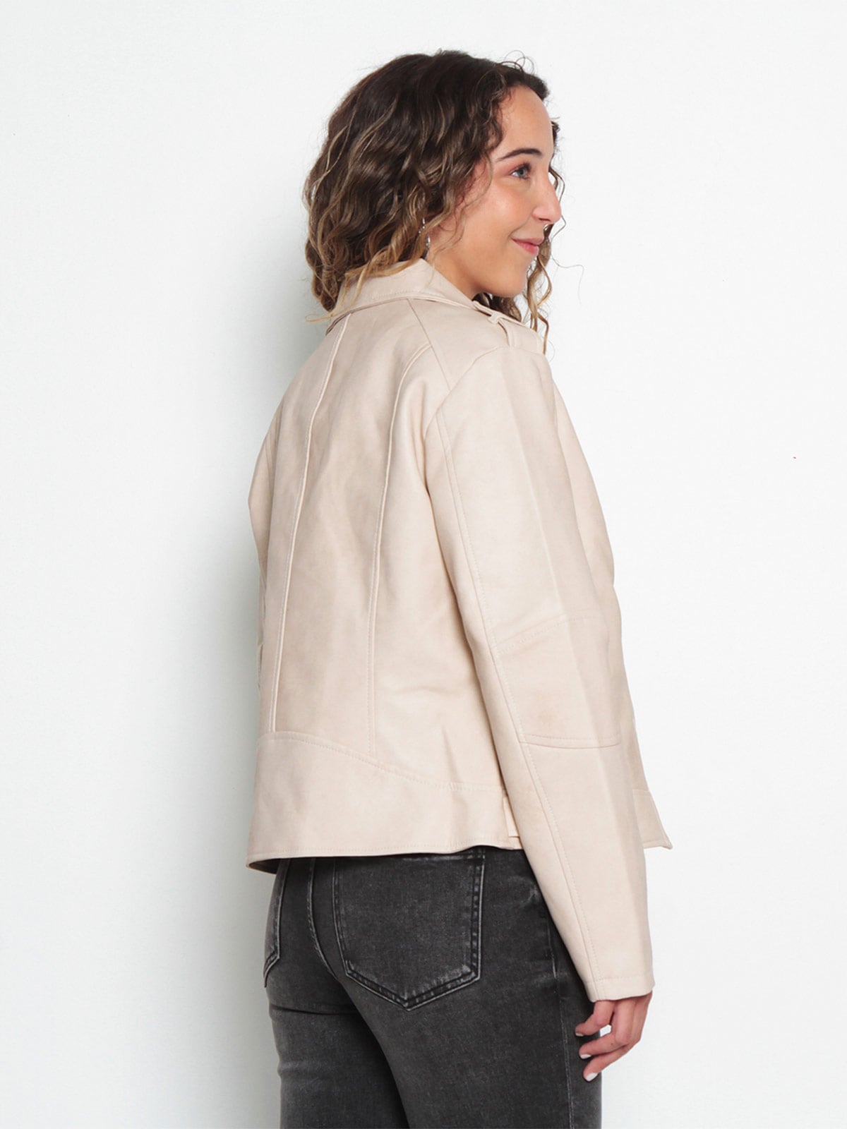CHAQUETA MUJER WADOS MANGA LARGA ECOCUERO - 4