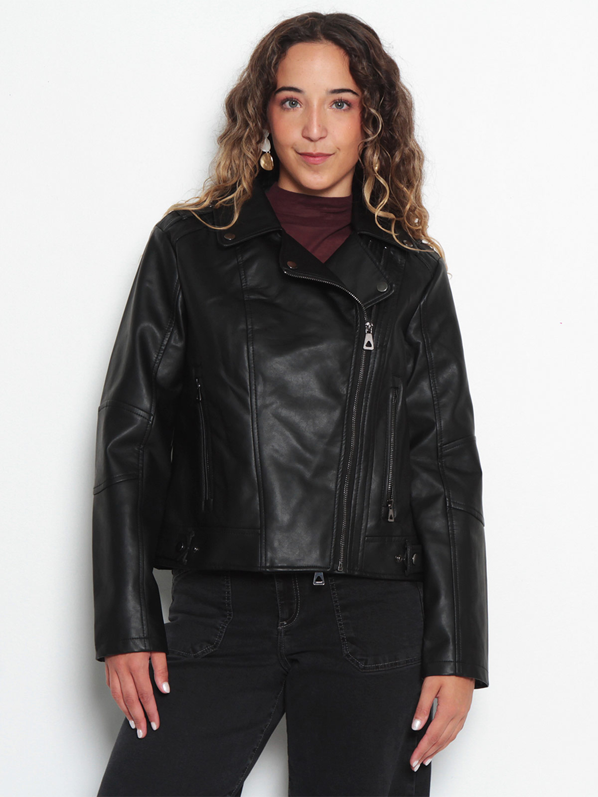 CHAQUETA MUJER WADOS MANGA LARGA ECOCUERO - 2