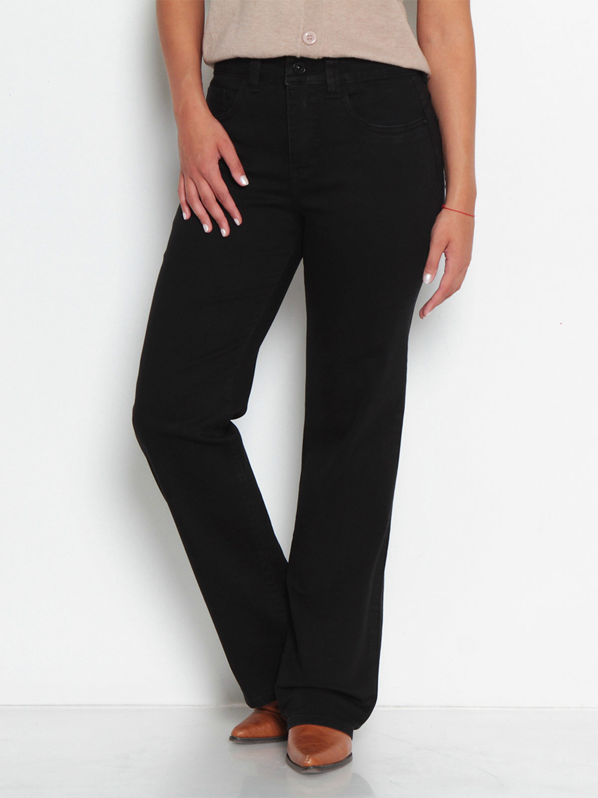 JEANS MUJER WADOS ALGODÓN RECTO TIRO ALTO PUSH UP - 2