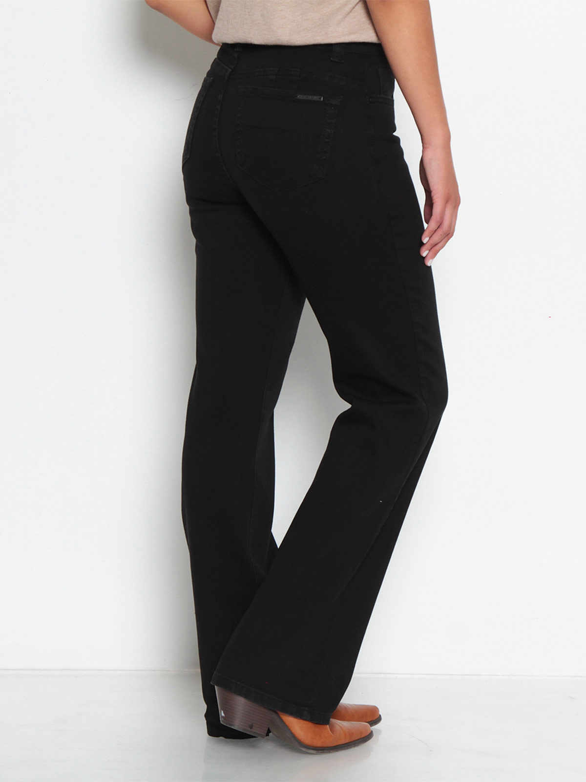 JEANS MUJER WADOS ALGODÓN RECTO TIRO ALTO PUSH UP - 4