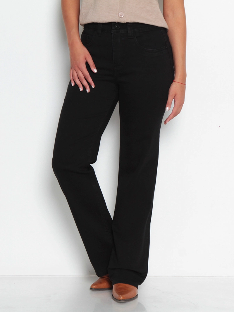 JEANS MUJER WADOS ALGODÓN RECTO TIRO ALTO PUSH UP - 2