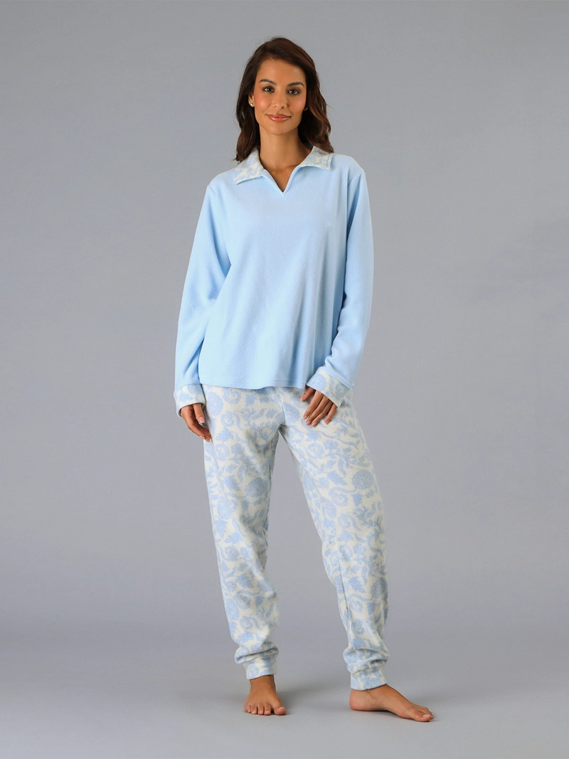 PIJAMA FLORES LARGO - 1